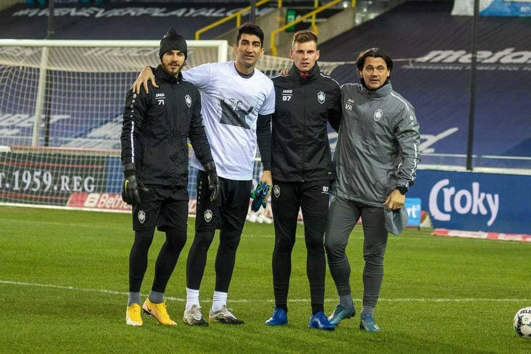 بیرانوند به یاد میناوند و انصاریان+عکس بیرانوند به یاد میناوند و انصاریان+عکس