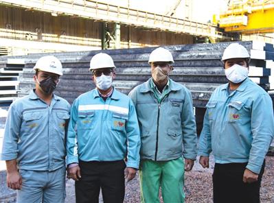 اجرای فرایند بازرسی سرد تختال در واحد کنترل کیفی فولادسازی