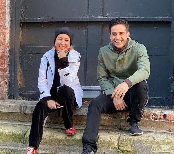 فرزاد فرزین و باران کوثری در پشت صحنه ملکه گدایان +عکس فرزاد فرزین و باران کوثری در پشت صحنه ملکه گدایان +عکس