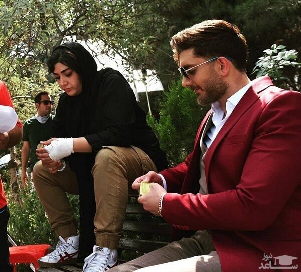 فرزاد فرزین و باران کوثری در پشت صحنه ملکه گدایان +عکس فرزاد فرزین و باران کوثری در پشت صحنه ملکه گدایان +عکس