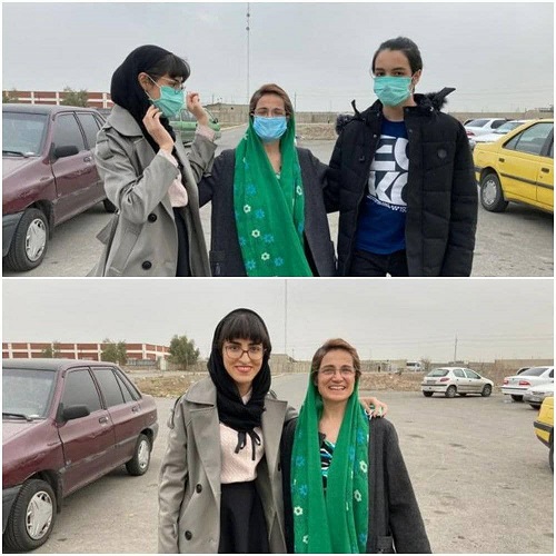 نسرین ستوده و نوشین جعفری 