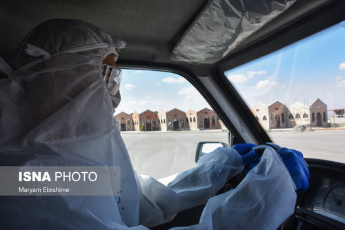 تدفین اجساد کرونایی 