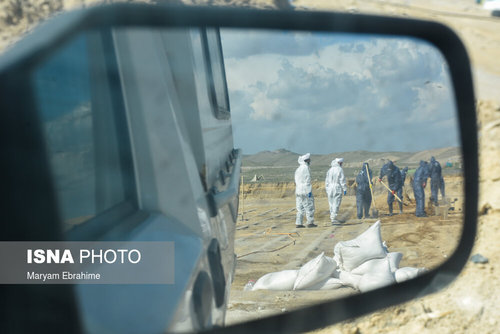 تدفین اجساد کرونایی 