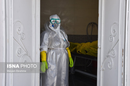 تدفین اجساد کرونایی 