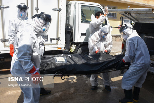 تدفین اجساد کرونایی 