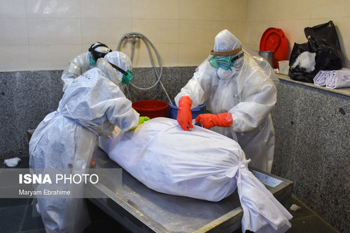 تدفین اجساد کرونایی 