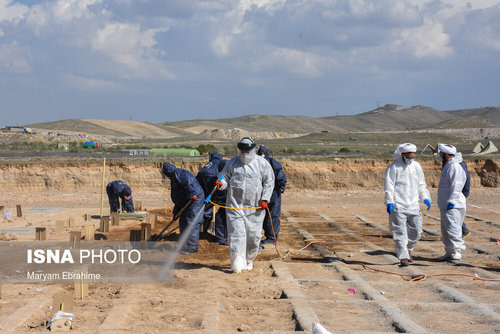 تدفین اجساد کرونایی 