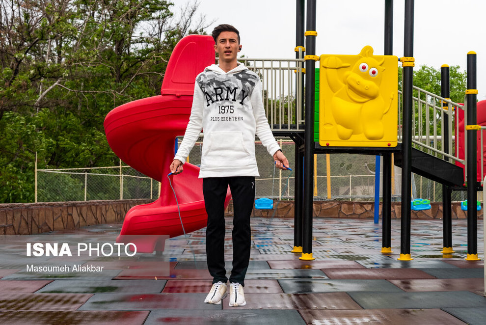 تمرین ورزشکاران ایرانی در شرایط کرونایی