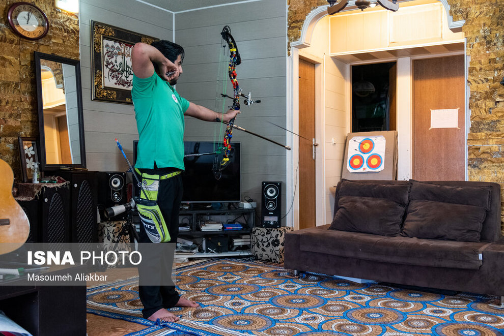 تمرین ورزشکاران ایرانی در شرایط کرونایی