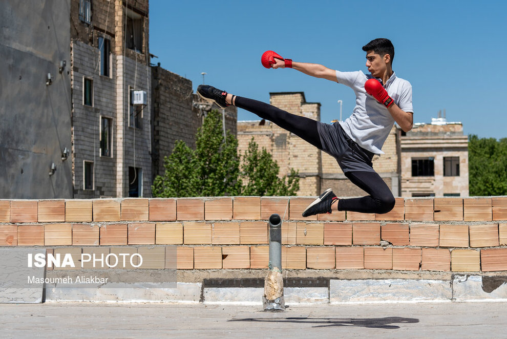 تمرین ورزشکاران ایرانی در شرایط کرونایی