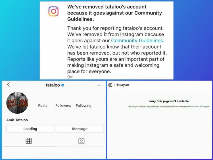 صفحه اینستاگرامی تتلو