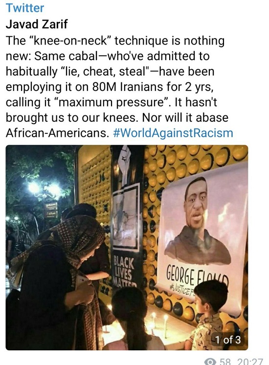 توییت کنایهآمیز ظریف توییت کنایهآمیز ظریف