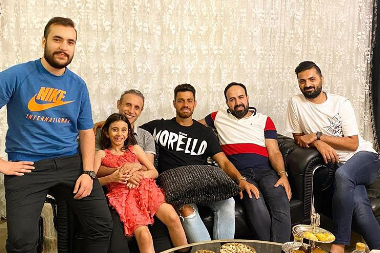 دیدار شبانه گل‌محمدی با مرتضی پورعلی‌گنجی+عکس