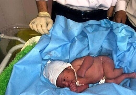 نوزاد رهاشده در تهران