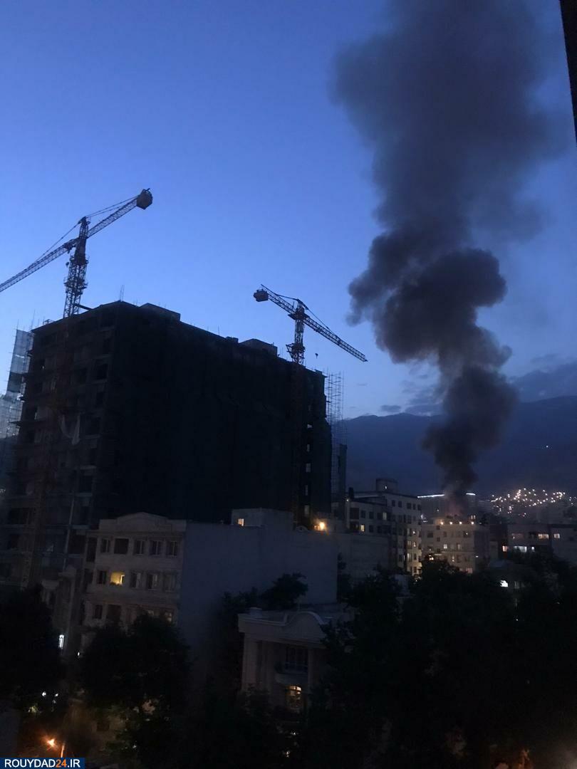 انفجار در میدان قدس، شمال تهران+فیلم وعکس