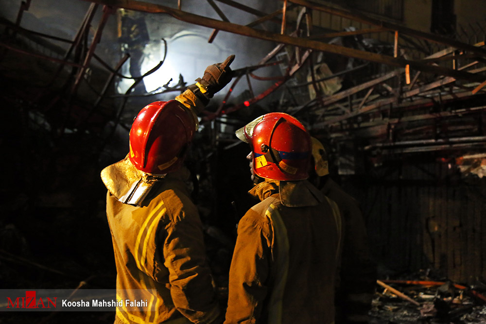 آتش سوزی در یک کلینیک درمانی در خیابان شریعتی تهران+عکس