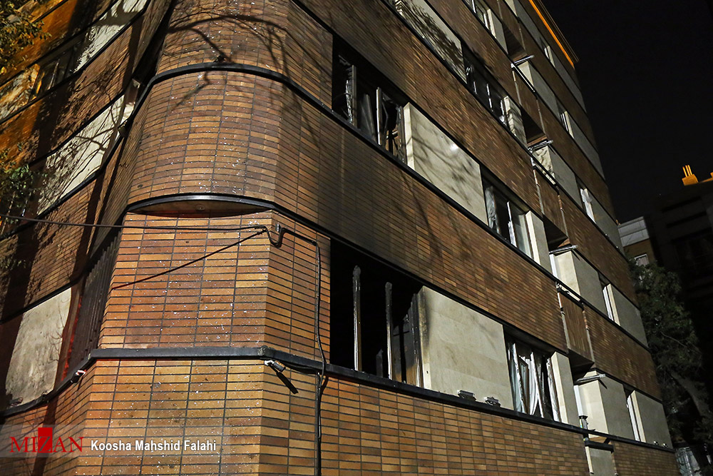 آتش سوزی در یک کلینیک درمانی در خیابان شریعتی تهران+عکس