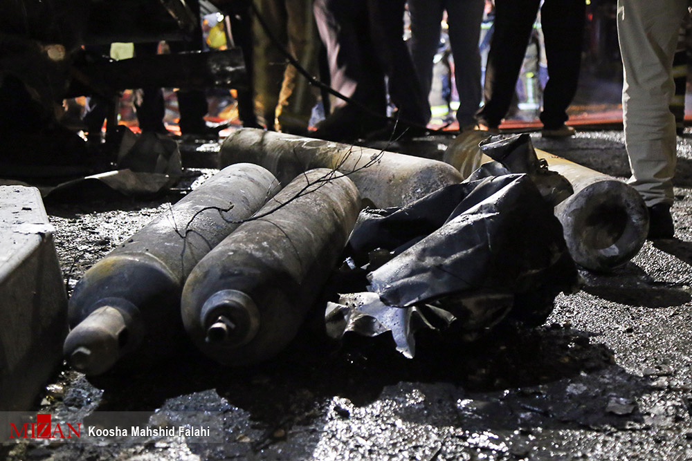 آتش سوزی در یک کلینیک درمانی در خیابان شریعتی تهران+عکس