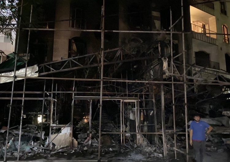 آتش سوزی کلینیک سینا اطهر