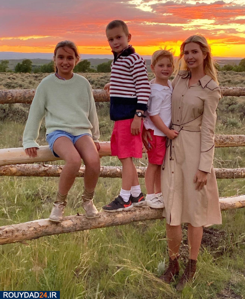 خوشگذرانی ایوانکا ترامپ با خانواده در تعطیلات+عکس