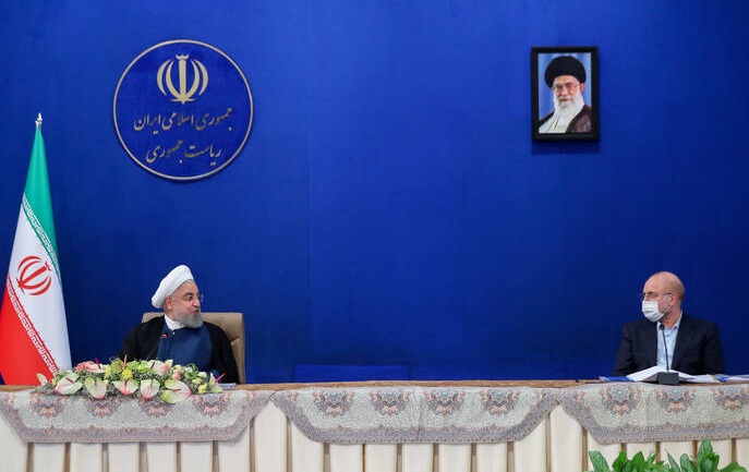 درگیری لفظی روحانی و قالیباف