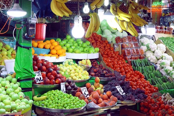 قیمت میوه و صیفی در بازار 