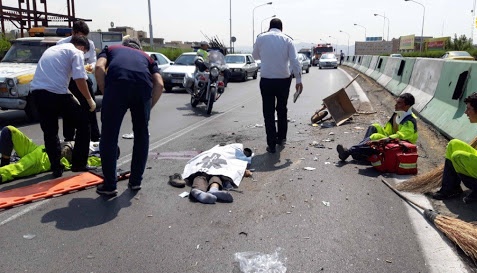 مرگ دلخراش پاکبانان پل سید خندان