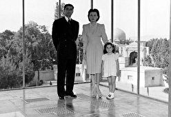 محمدرضا شاه پهلوی و فوزیه در کاخ مرمر