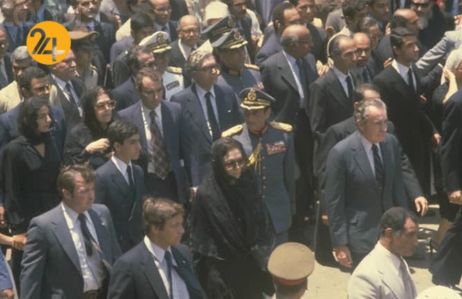 مراسم تدفین محمدرضا شاه پهلوی