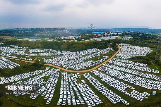 تصاویری عجیب از دپوی محصولات ایران‌خودرو