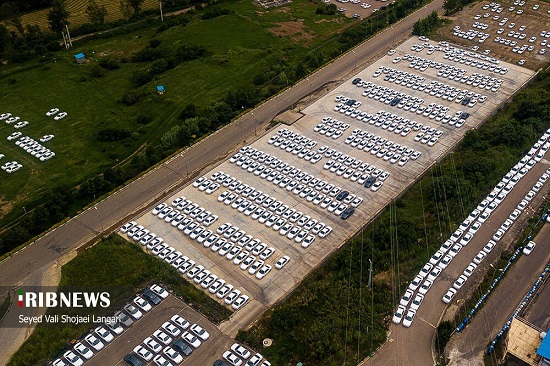 تصاویری عجیب از دپوی محصولات ایران‌خودرو