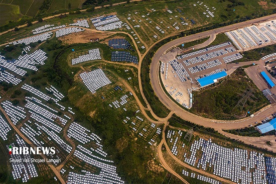 تصاویری عجیب از دپوی محصولات ایران‌خودرو