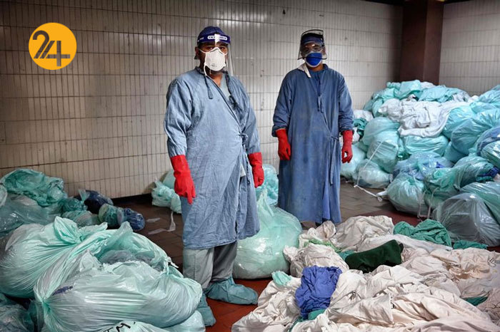 رختشویخانه بیمارستان‌های کرونایی