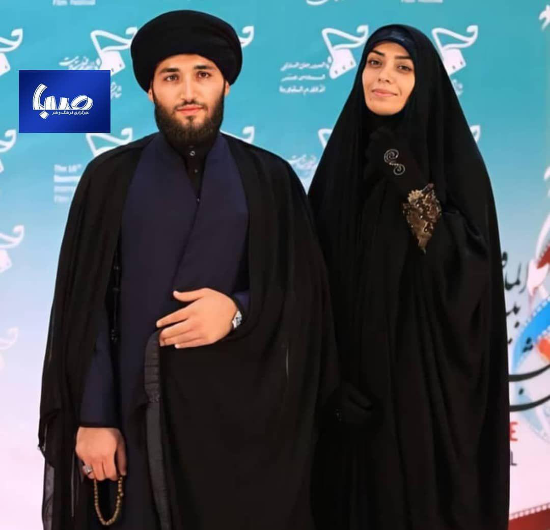 الهام چرخنده و همسرش 