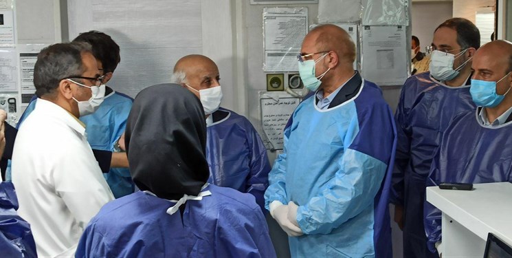 بازدید سرزده قالیباف از بیمارستان امام خمینی (ره)