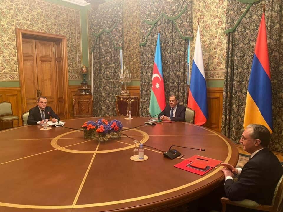 نشست وزرای خارجه آذربایجان، ارمنستان و روسیه 