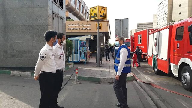 حریق در مترو 