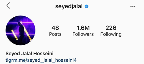 اقدام عجیب سیدجلال در اینستاگرام اقدام عجیب سیدجلال در اینستاگرام