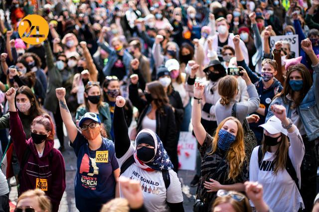اعتراضات علیه ترامپ در واشنگتن