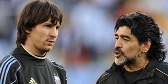 مسی و مارادونا