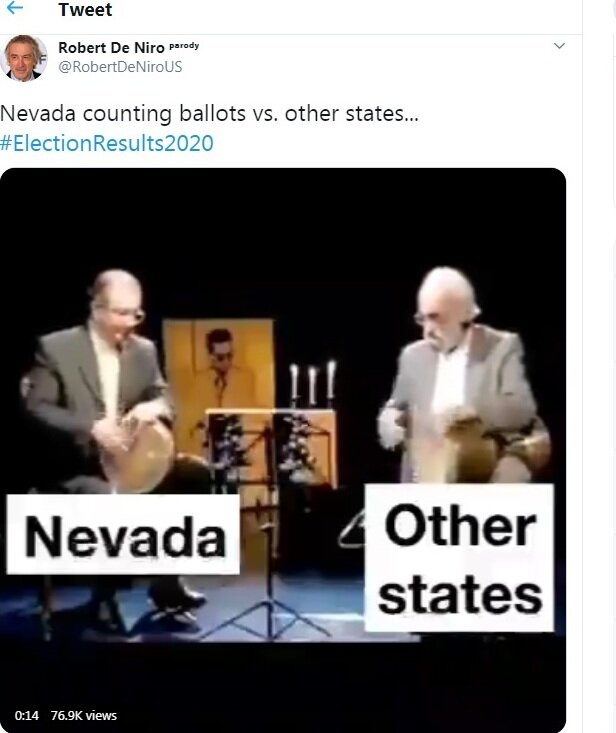 بازتاب کلیپ‌های طنز ایرانی درباره انتخابات آمریکا در توئیتر رابرت دنیرو