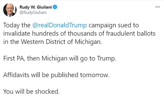 وکیل ترامپ: پنسیلوانیا و میشیگان به ترامپ برمی‌گردد