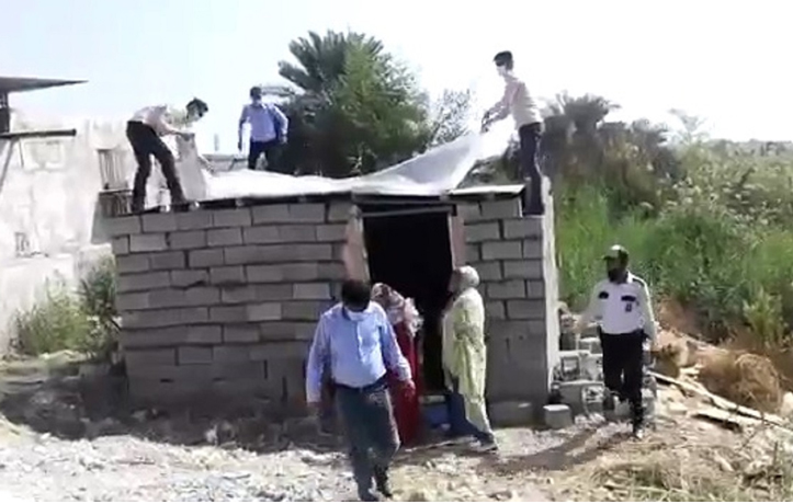 تخریب خانه زن بندرعباسی تخریب خانه زن بندرعباسی