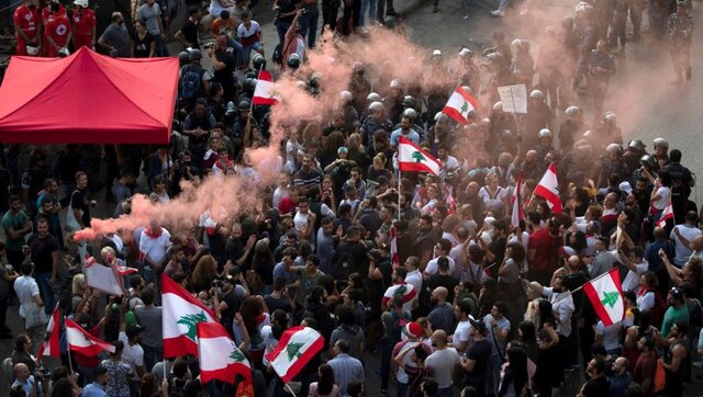 تظاهرات در لبنان