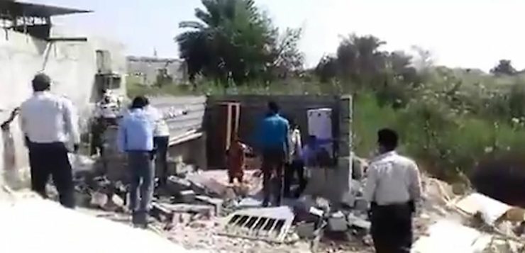 تخریب منزل بانوی بندرعباسی 