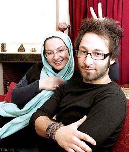  لاله صبوری و پسرش 