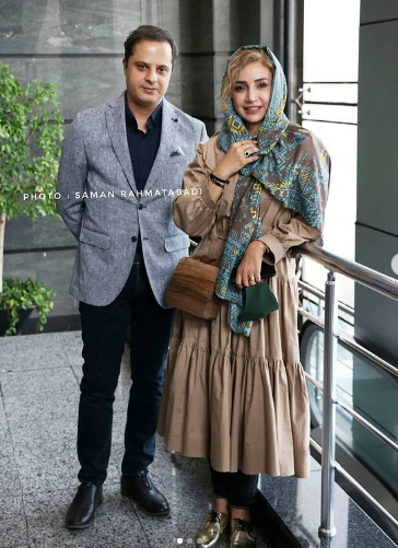شبنم قلی خانی در کنار همسرش شبنم قلی خانی در کنار همسرش