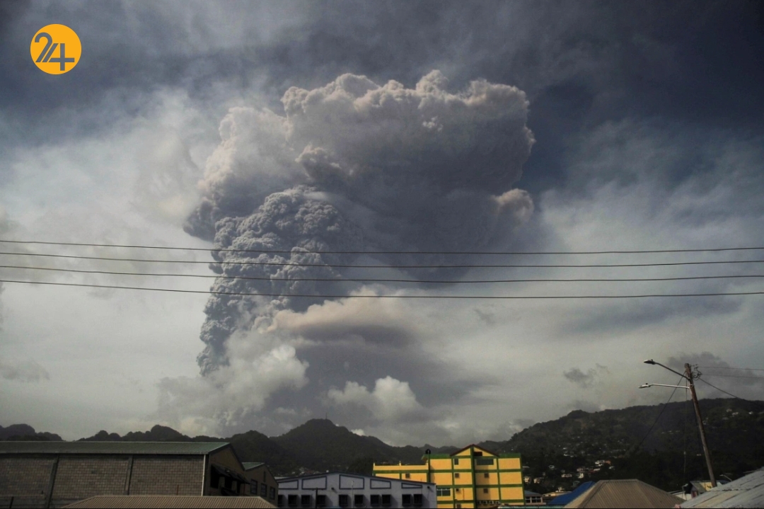 فوران آتشفشان در حوزه کارائیب