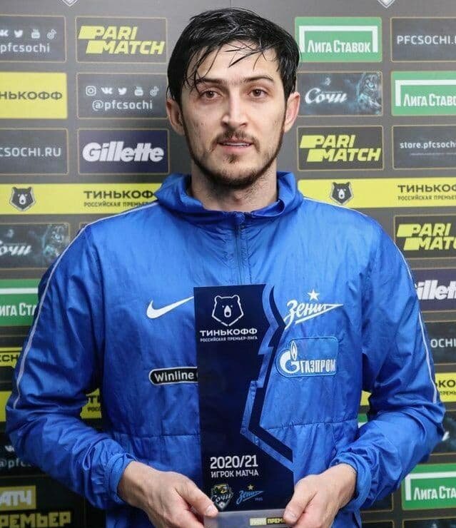 سردار بهترین بازیکن دیدار زنیت