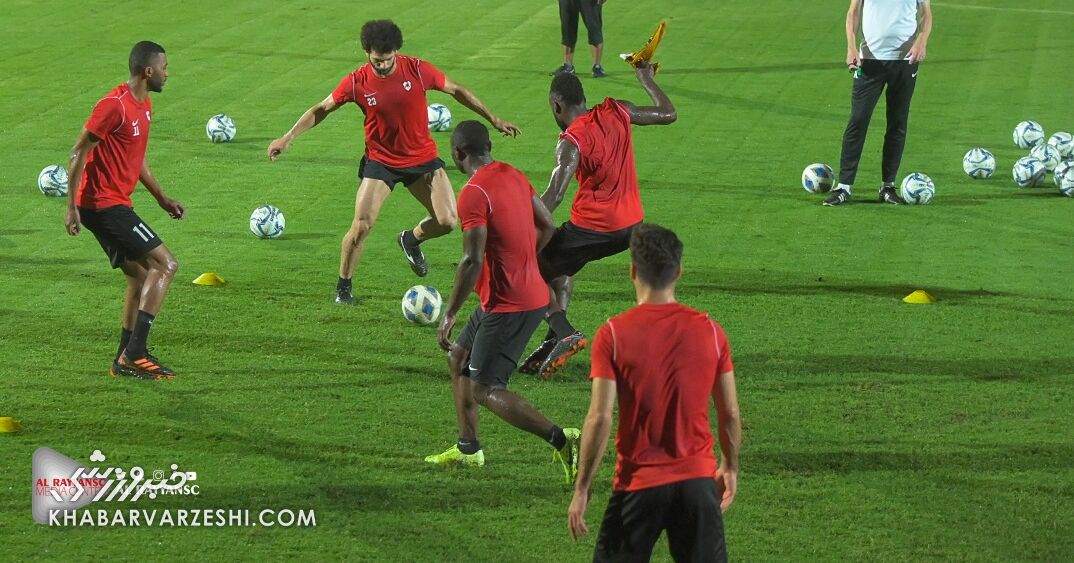 الریان با تمام قوا مقابل پرسپولیس/ حضور خلیل‌زاده در آخرین تمرین الریان